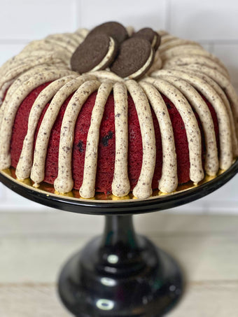 Red Velvet Cookies And Cream Bundt Cake