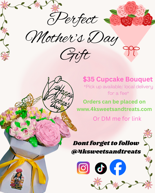 Mother's Day cupcake bouquet