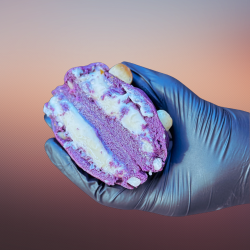 Ube Macadamia Cheesecake